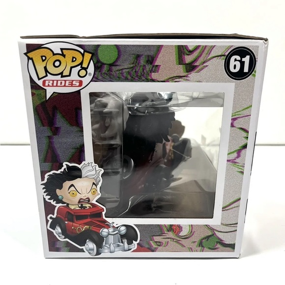Funko Pop! Disney Cruella In Car #61 Hot Topic Exclusive Vinyl Figure - Picture 10 of 11